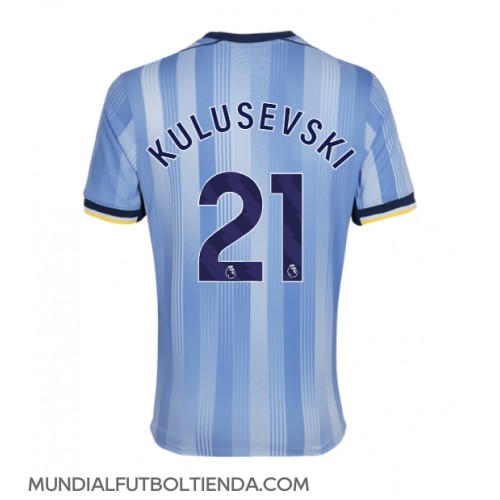 Camiseta Tottenham Hotspur Dejan Kulusevski #21 Segunda Equipación Replica 2024-25 mangas cortas